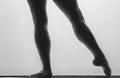 Black and White Version of Tendu ÃÂ  la seconde Royalty Free Stock Photo